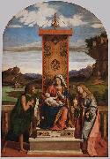 CIMA da Conegliano Baptist and Mary Magdalen oil on canvas